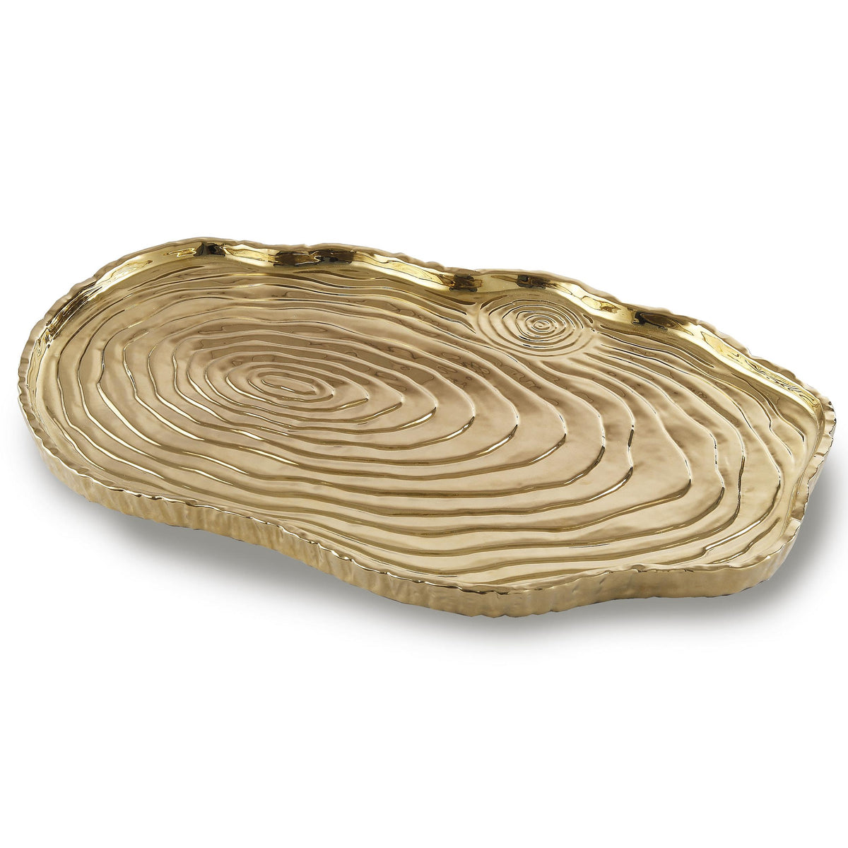 Stark Home Botanic Collection 16" Porcelain Bark Tray