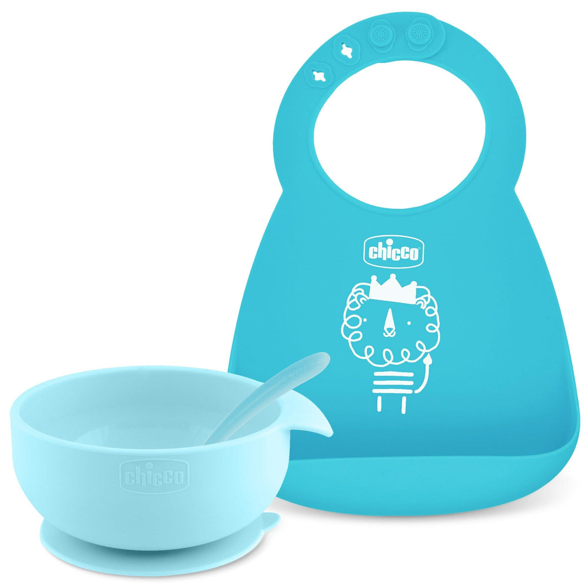 Chicco Easy Start Silicone Feeding Gift Set Teal