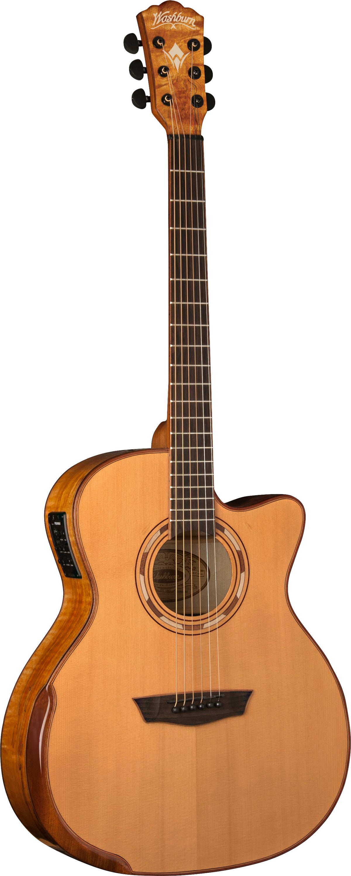 Washburn Comfort Deluxe 66 Cutaway Acoustic Electric Guitar