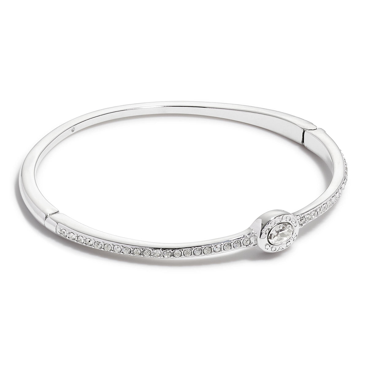 COACH Signature Pav Bangle - Silver