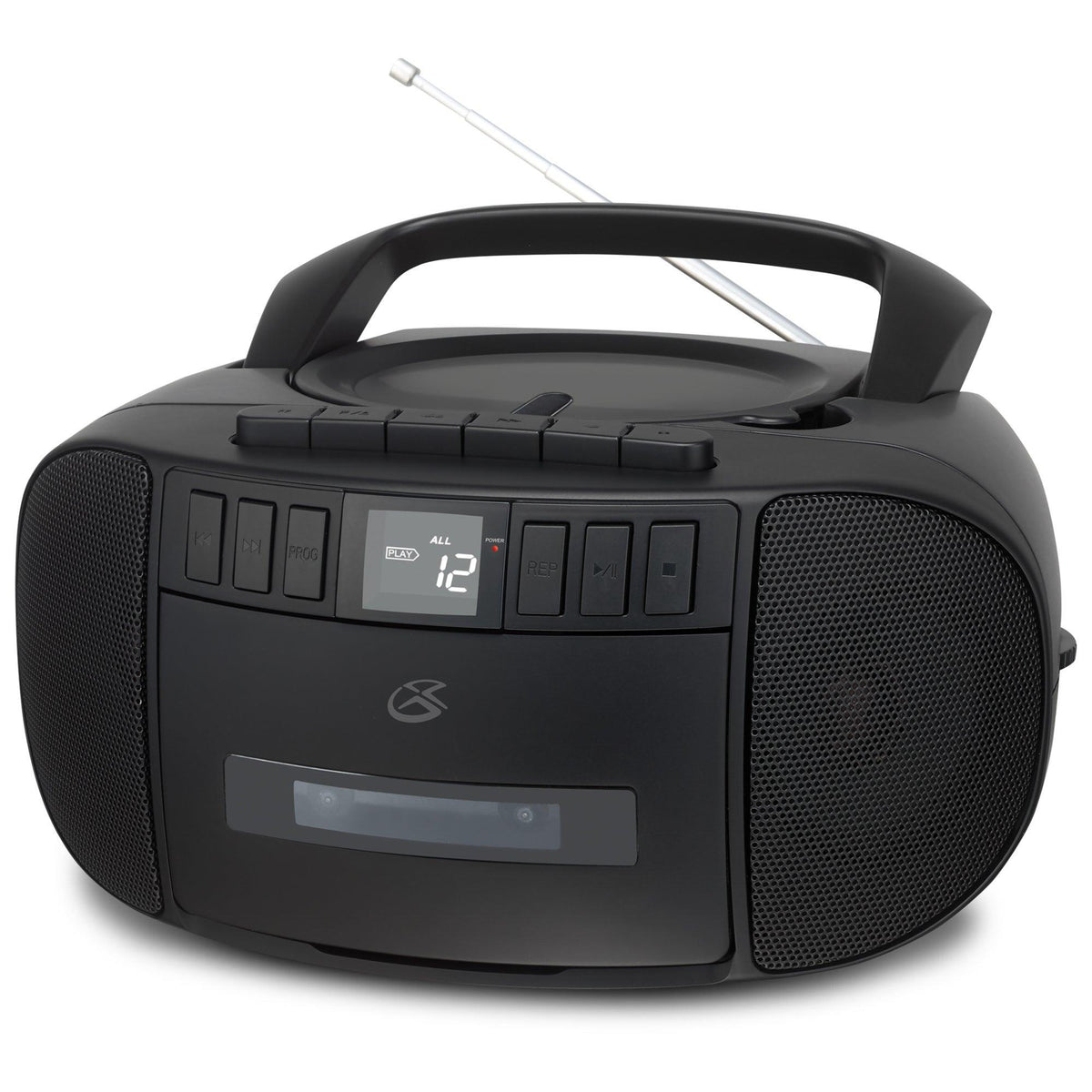 GPX CD/Cassette Boombox w/ AM/FM Radio Black