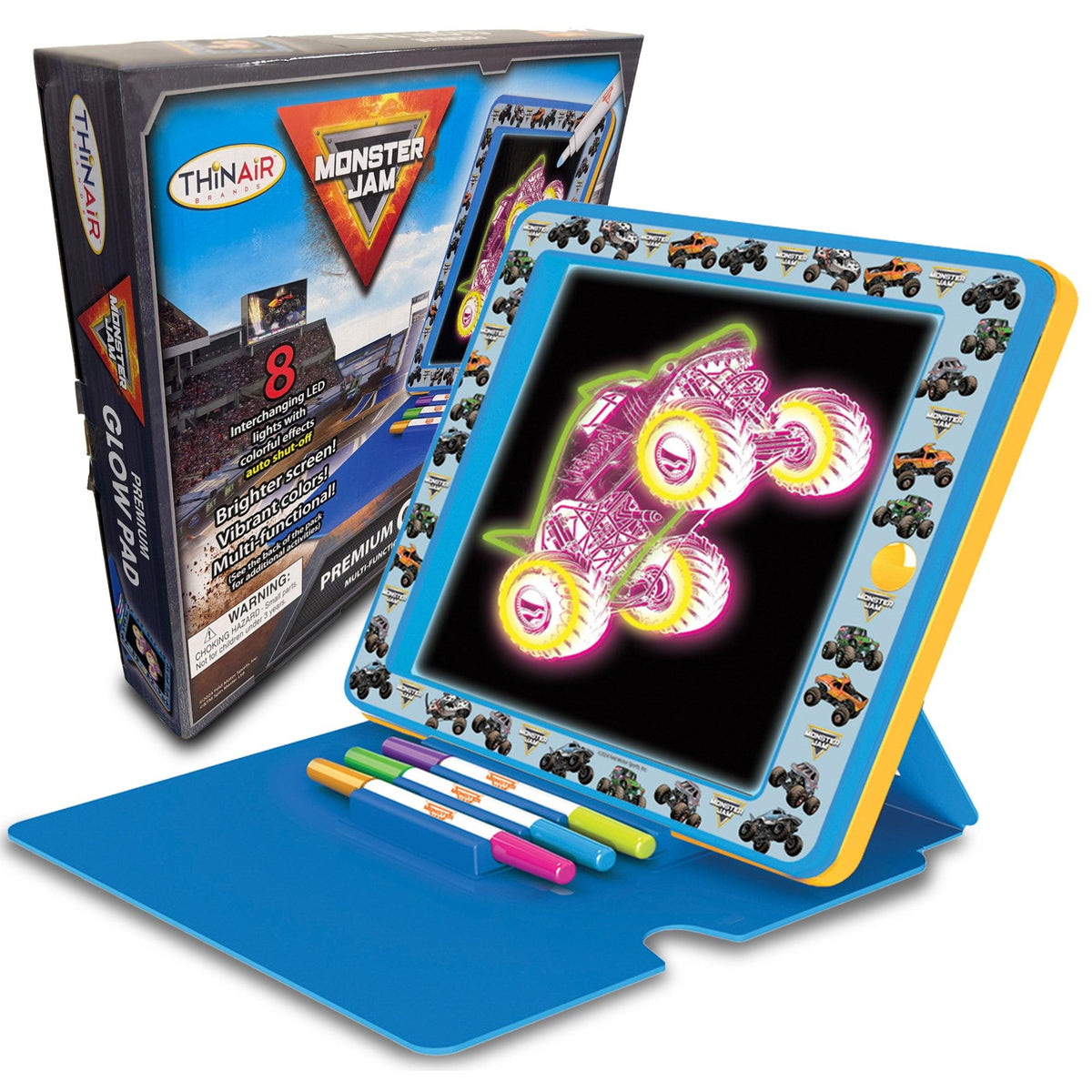 Thin Air Brands Monster Jam Permium Glow Pad Ages 3+ Years
