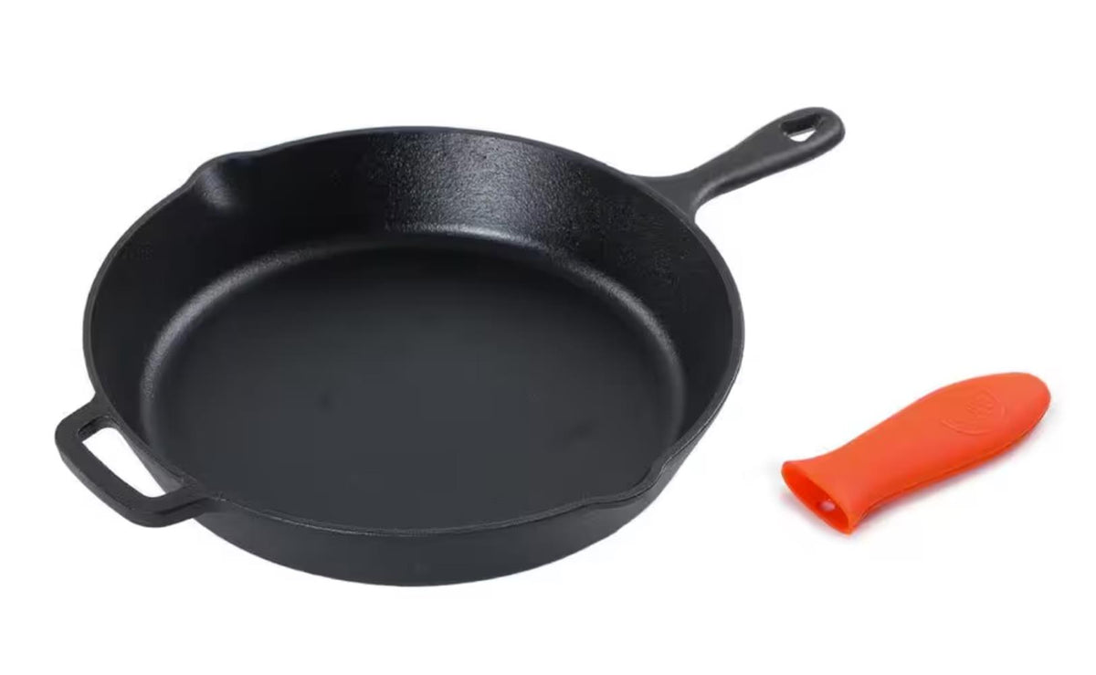 Commercial Chef Skillet w/ Handle Holder Size 12"
