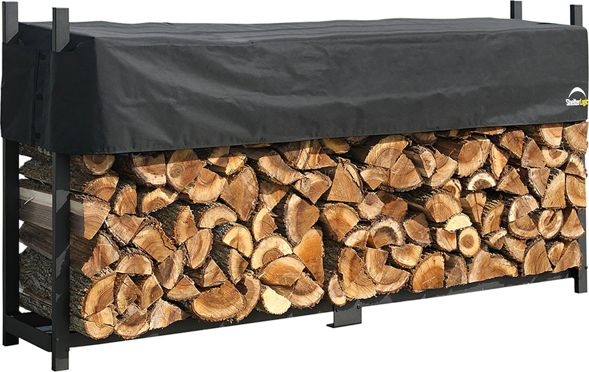 Shelter Logic Ultra Duty Firewood Rack w/Cover Size 8'