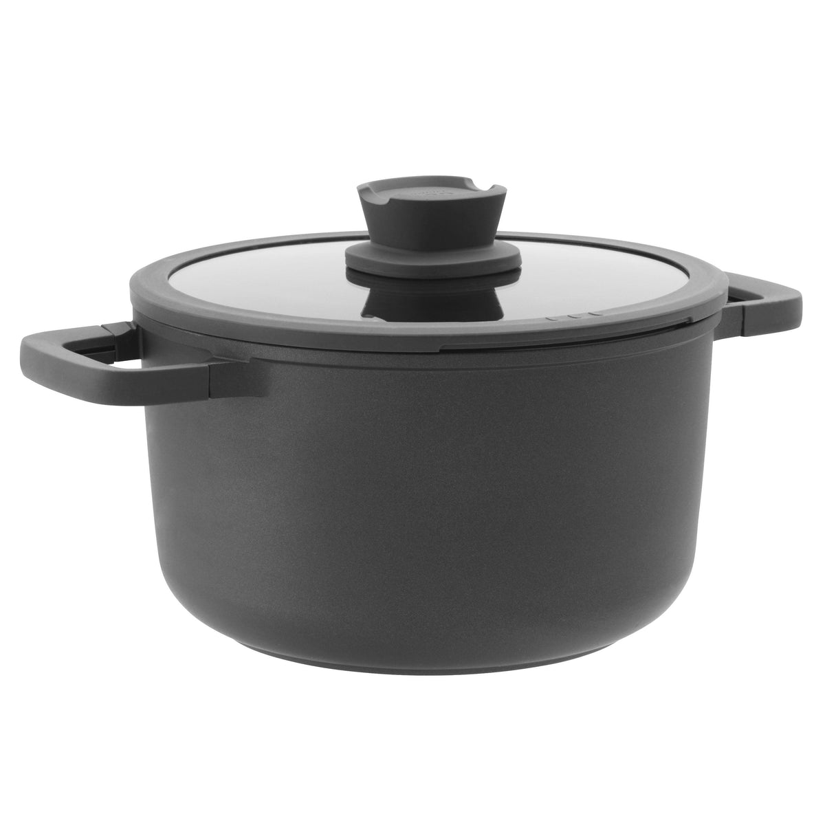 BergHOFF Leo Stone+ Recycled Cast Aluminum Non-Stick Ceramic Covered 5.9Qt. Stockpot, 9.5"