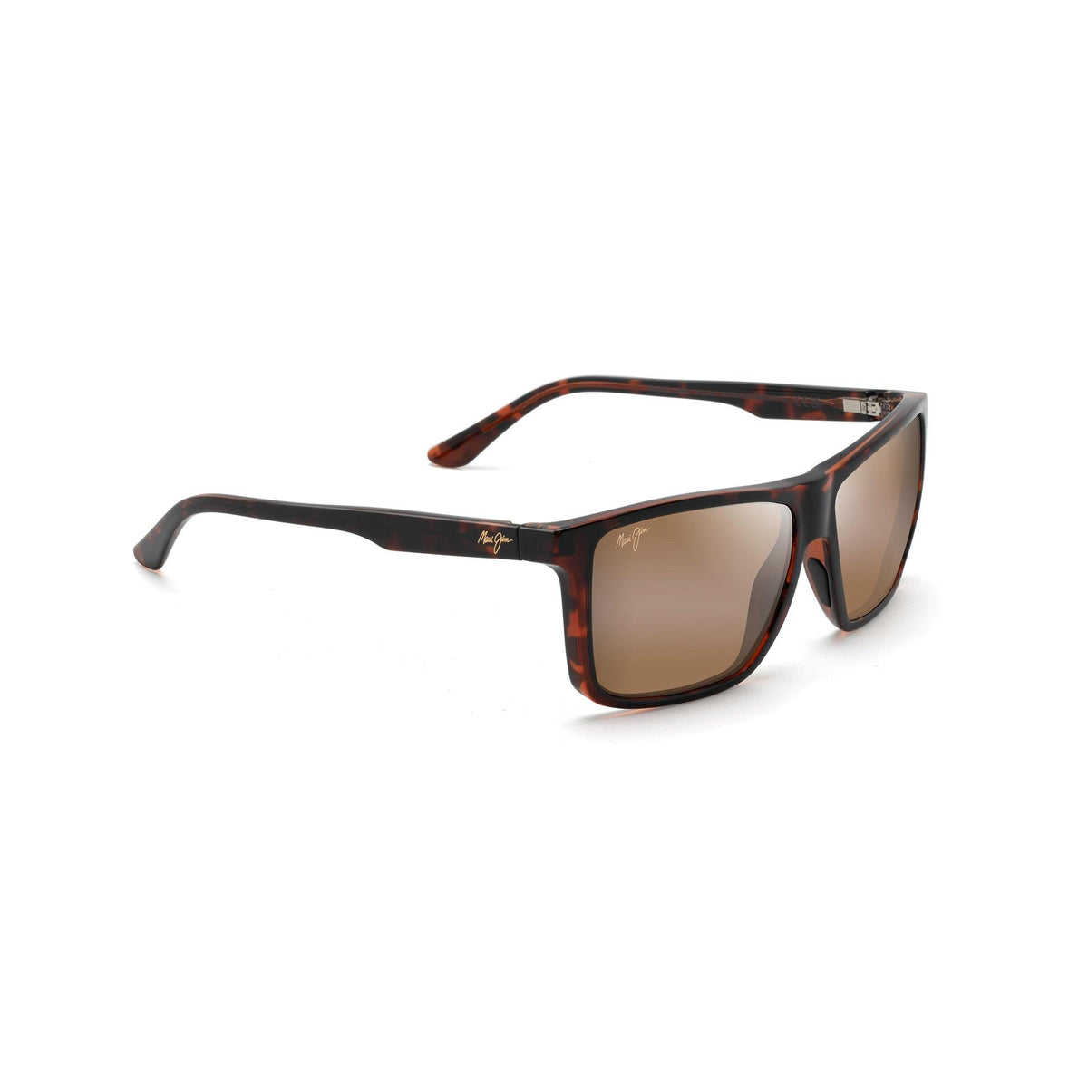Maui Jim Mamalu Bay Polarized Sunglasses Gloss Cherry Tortoise Frame HCL Bronze Lens