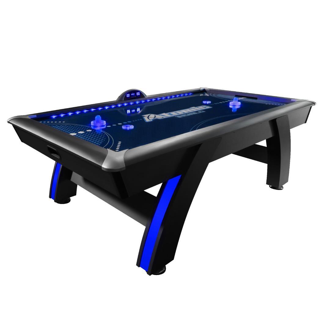 Escalade Sports Atomic - 7.5-Foot Indiglo LED Light Up Arcade Air-Powered Hockey Table