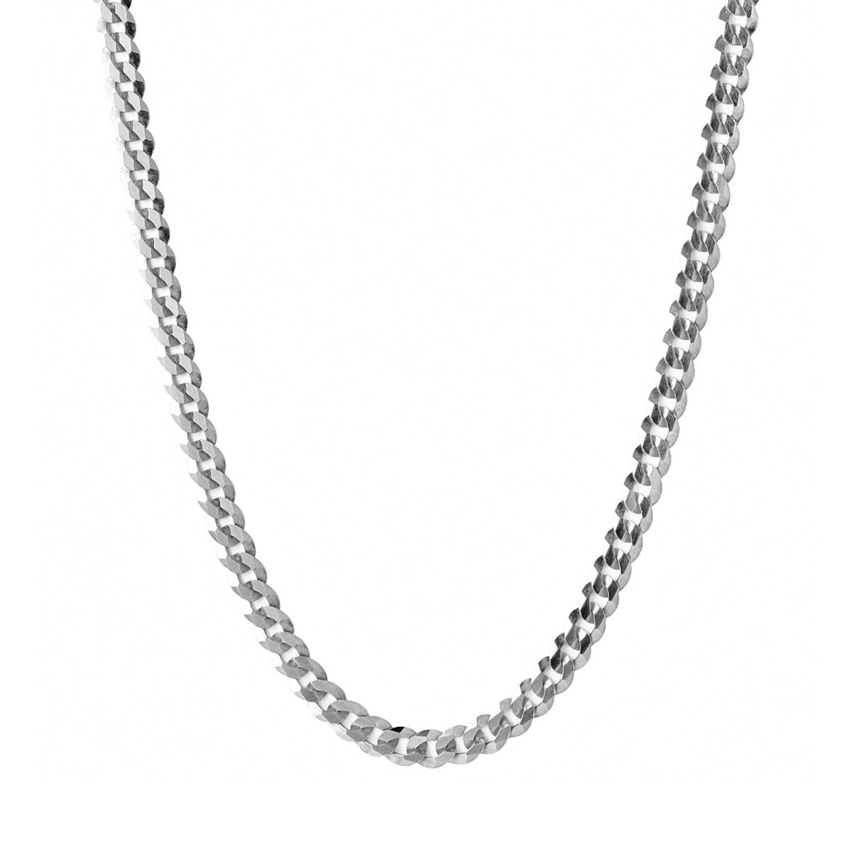 Jilco Curb Chain Necklace Silver