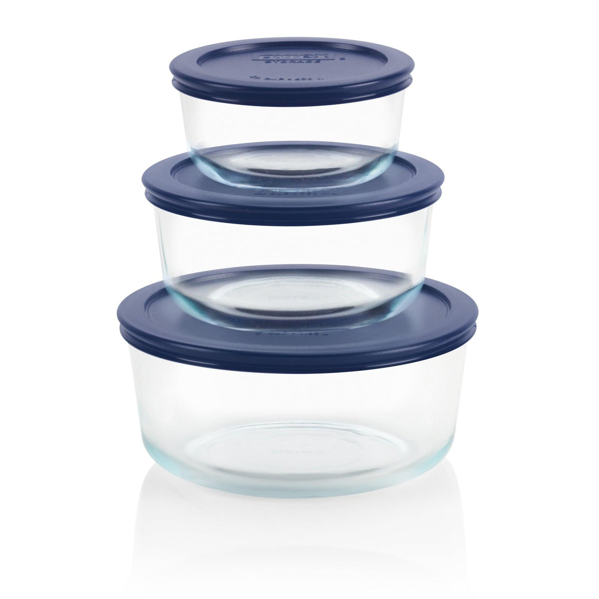 Pyrex 6pc Simply Store Round Glass Storage Set