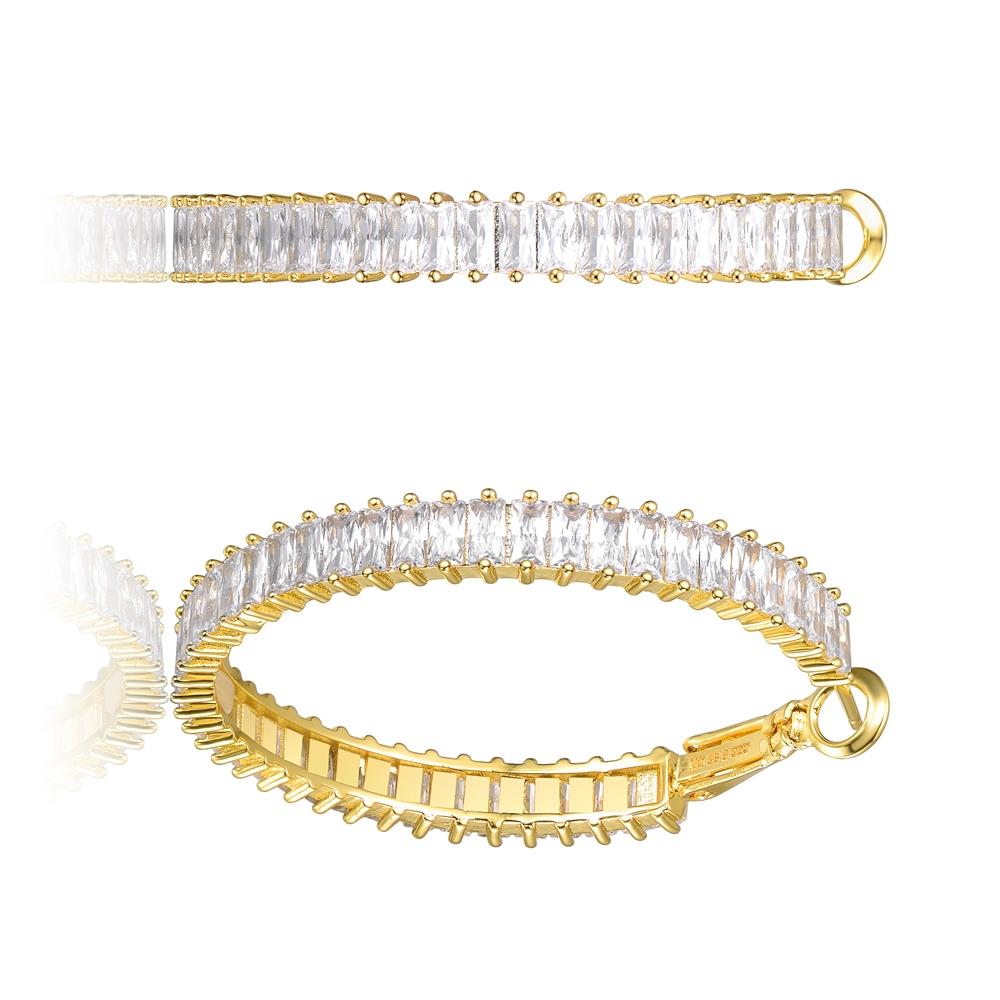 GENEVIVE 14K Gold Plated Classic Hoop Earrings