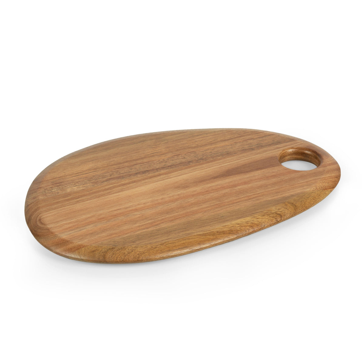 Picnic Time Pebble Serving Board 15" x 10" - Natural Acacia