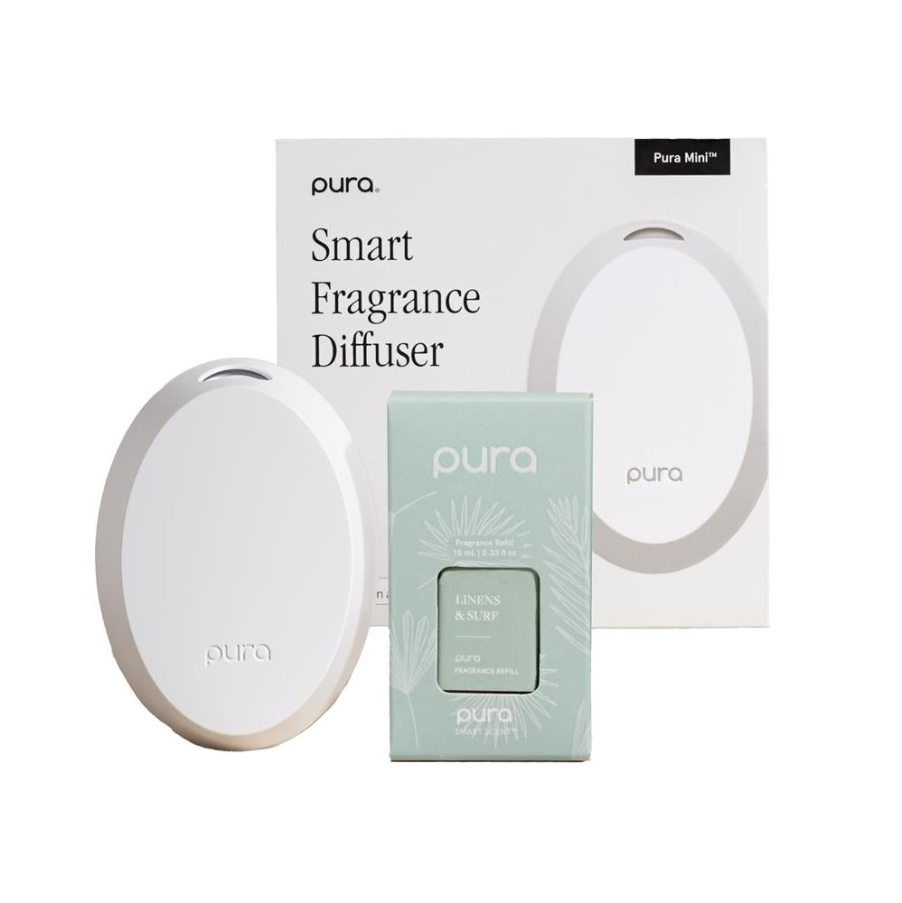 Pura Mini Smart Diffuser Kit Linens & Surf