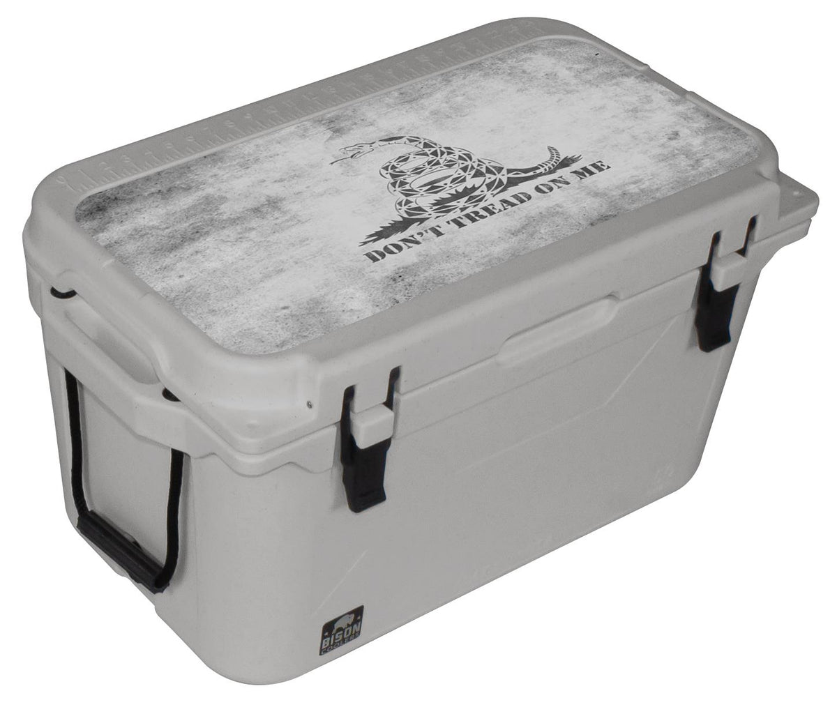 50 QT Gray Don't Tread On Me Bison Cooler