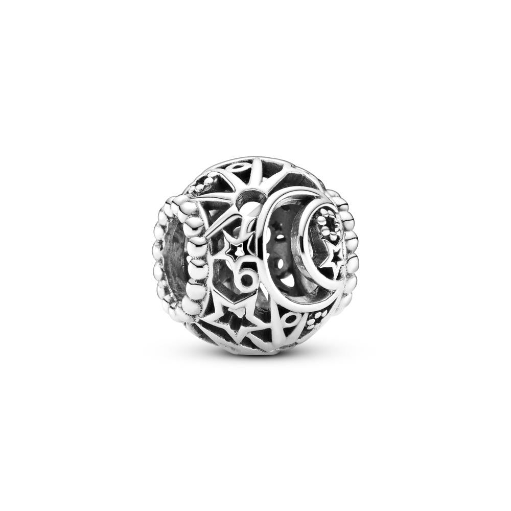 Pandora Openwork Sun, Stars and Moon Charm
