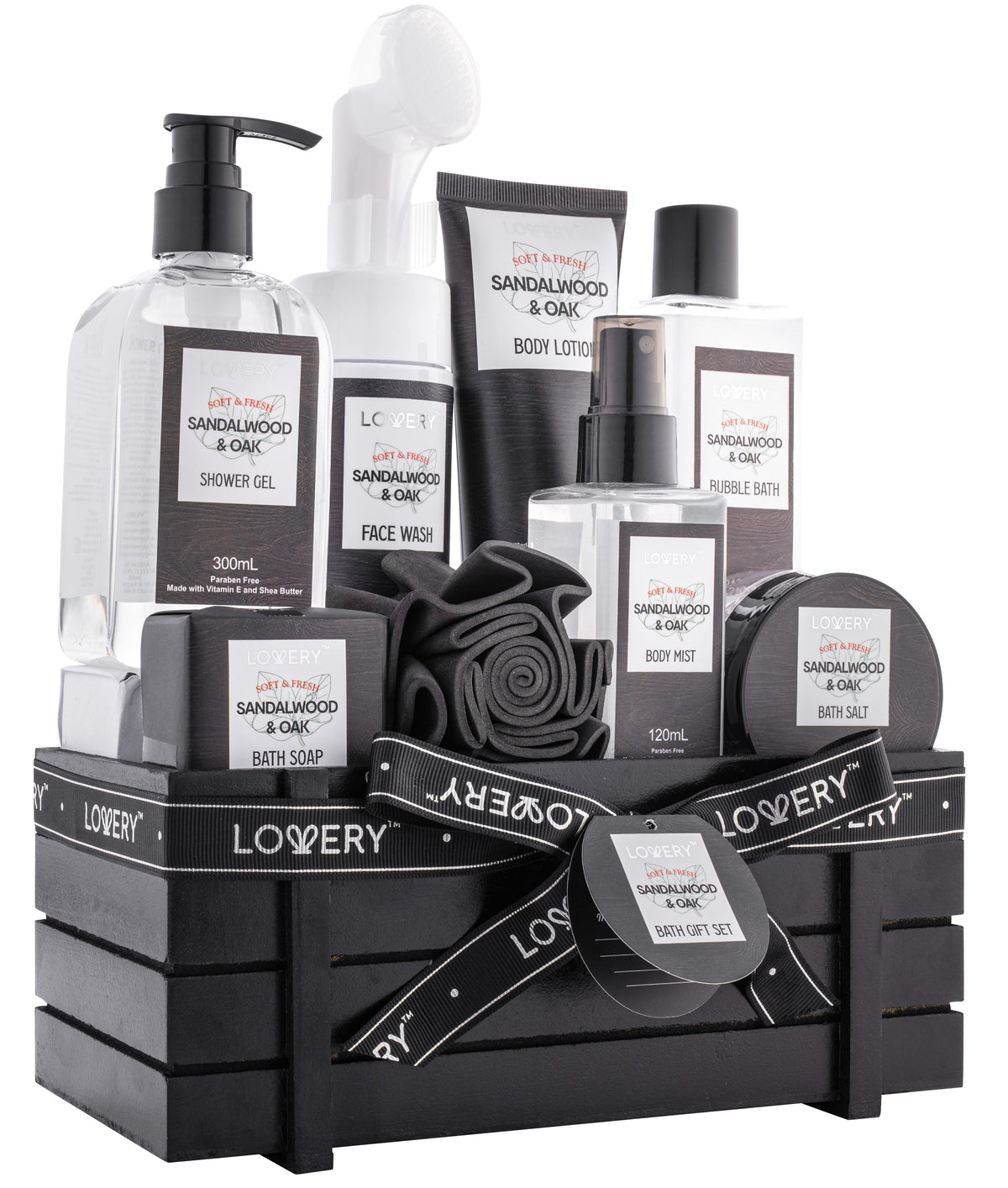 Lovery Sandalwood Oak Home Bath Set Size 9 pieces