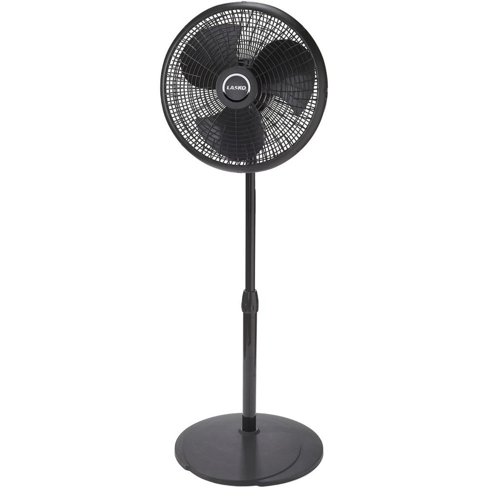 Lasko 16 In. Performance Pedestal Fan, Black