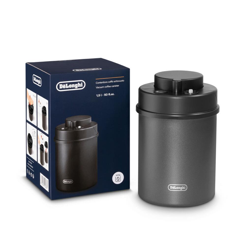 Delonghi De'Longhi 500g Vacuum Coffee Canister in Black