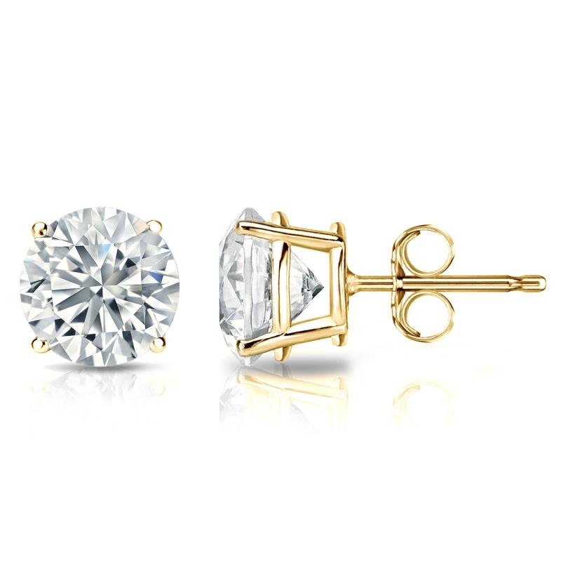 Infinity Luxe Jewelry Collection Round Lab Grown Diamond Earrings
