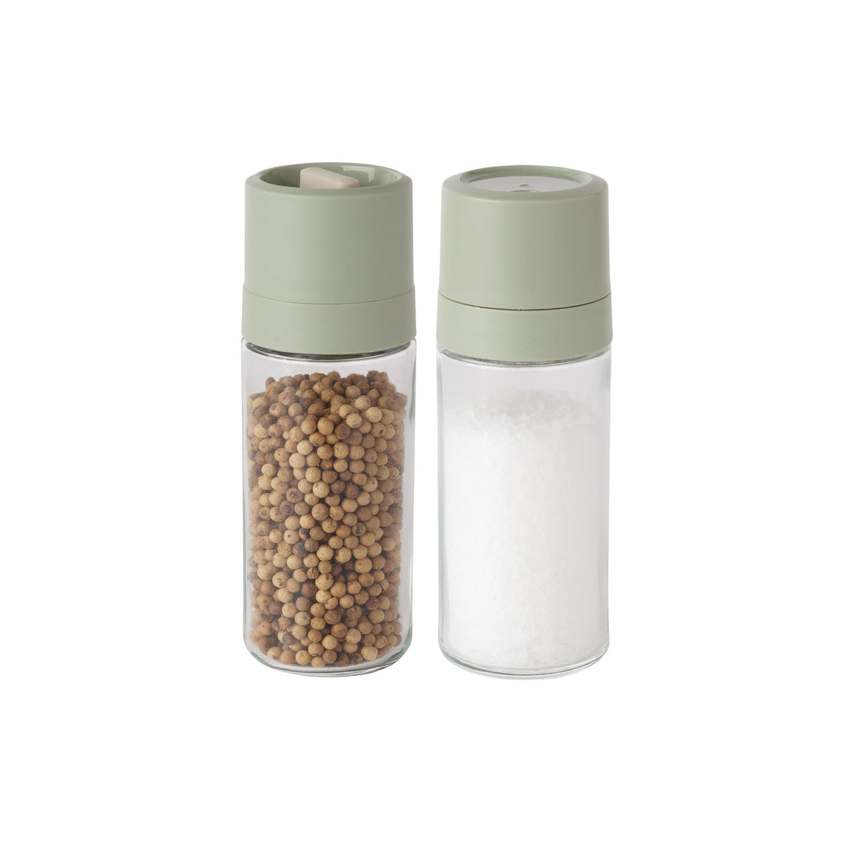 BergHOFF Leo Balance Glass 2pc Cov Grinder and Shaker Set, Recycled