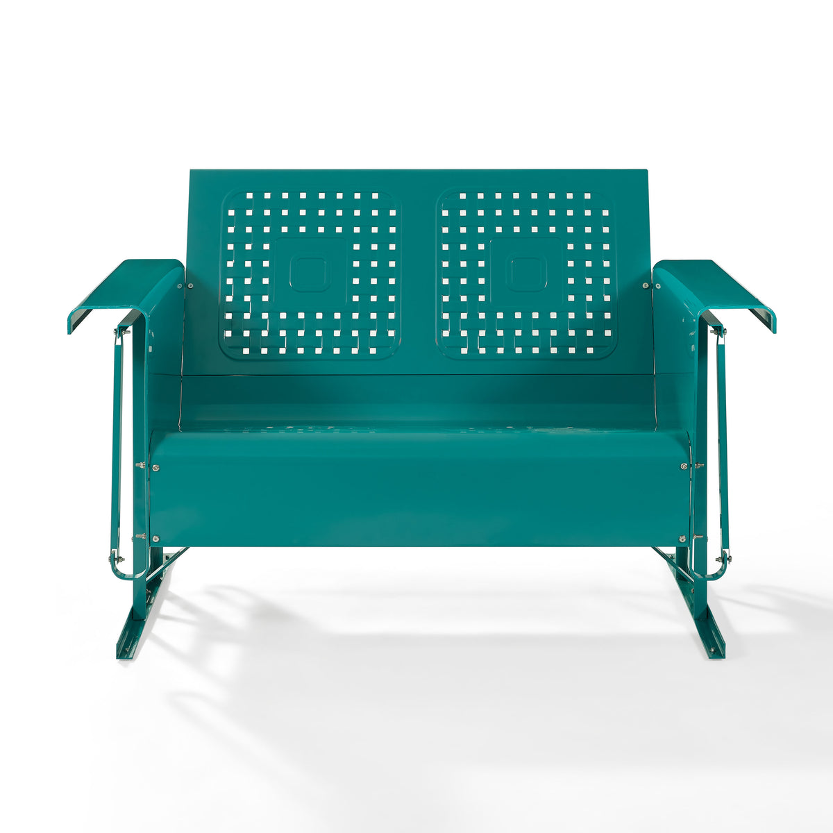 Crosley Outdoor Bates Retro Outdoor Loveseat Glider
