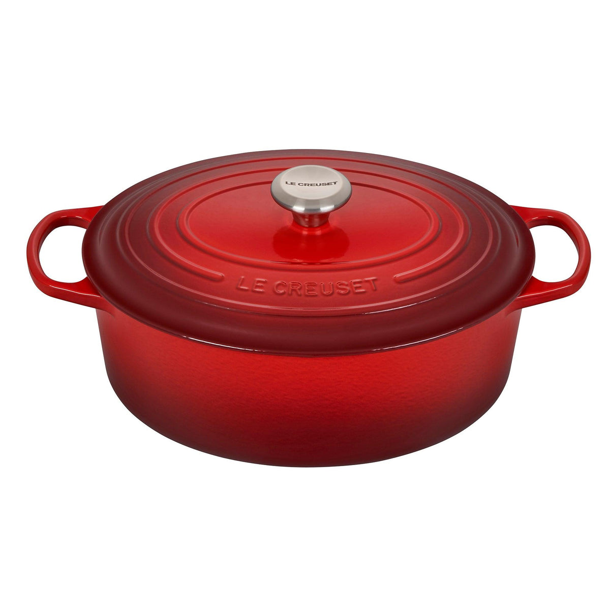 Le Creuset 6.75qt Signature Cast Iron Oval Dutch Oven Cerise