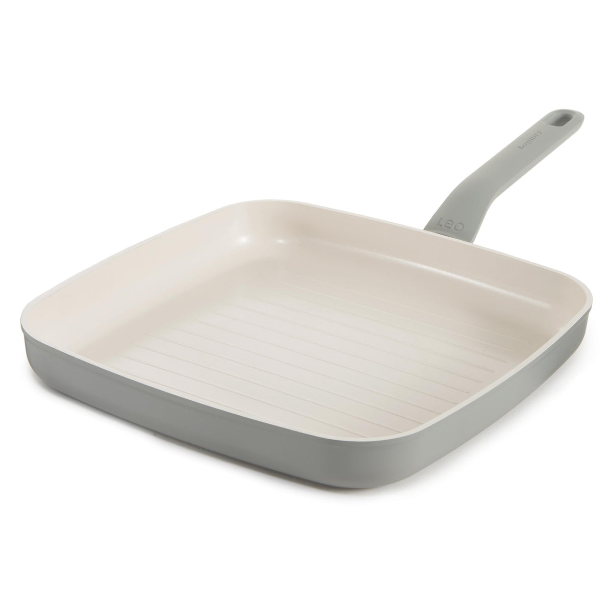 BergHOFF Leo Balance NS Ceramic Grill Pan 11", Recycled Aluminum, Sage