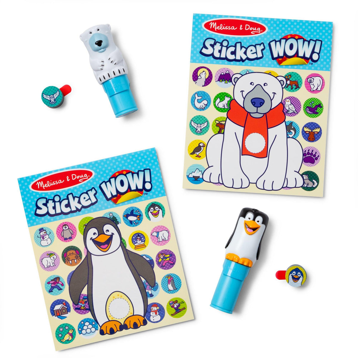 Melissa & Doug Sticker WOW Activity Pad & Sticker Stamper Value Pack Winter