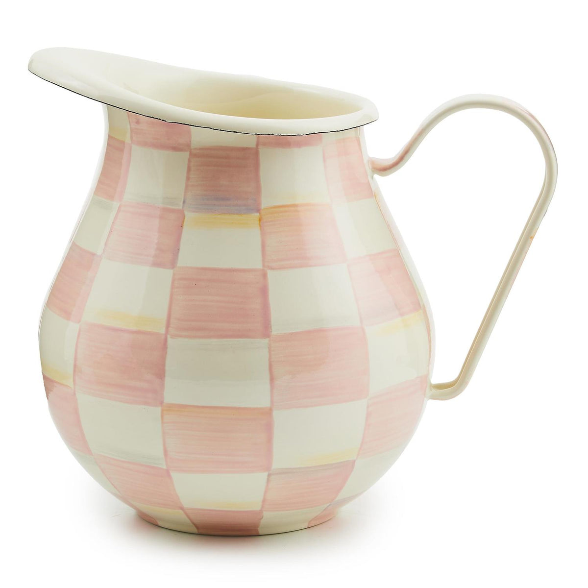 MacKenzie Childs Rosy Check Pitcher