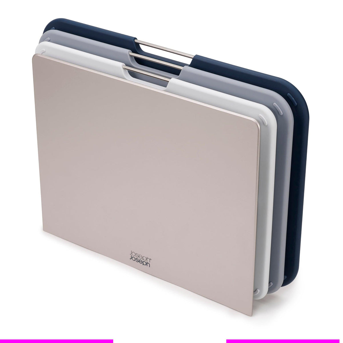 Joseph Joseph 3pc Nest Cutting Board Set - Large Size Gray