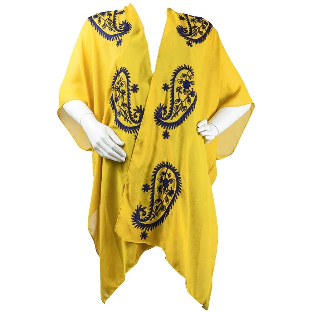 Jessica McClintock Paisley Border Kimono