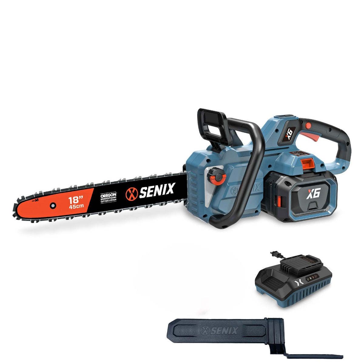 Senix Tools 60V 18In Chainsaw w/ Battery and Charger Size 18"