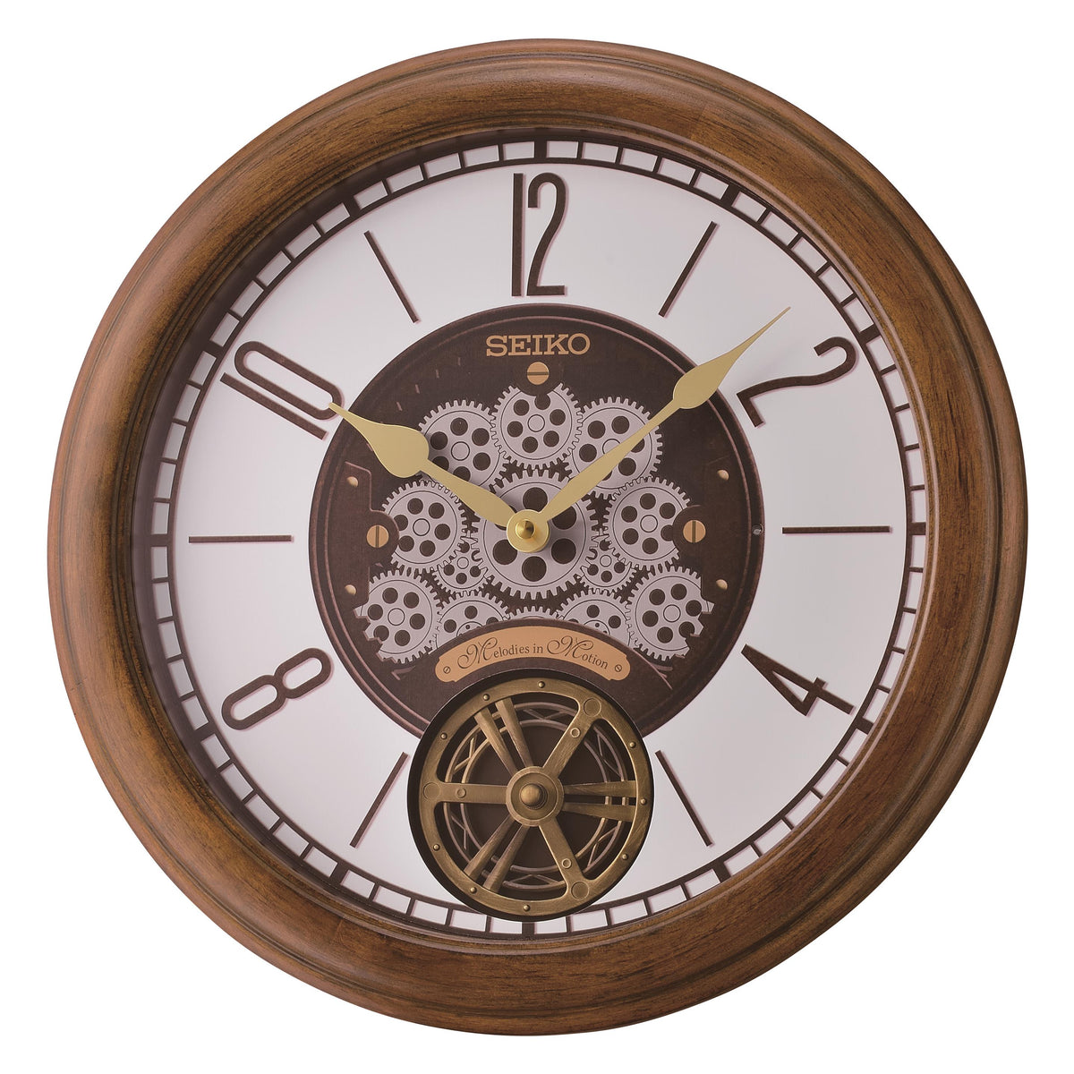 Seiko Clocks MIM-Wall, Quartz, Brown