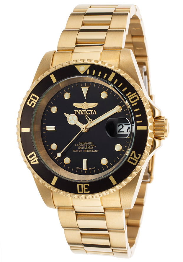 Invicta Men's Pro Diver Automatic 3 Hand Black Dial Watch