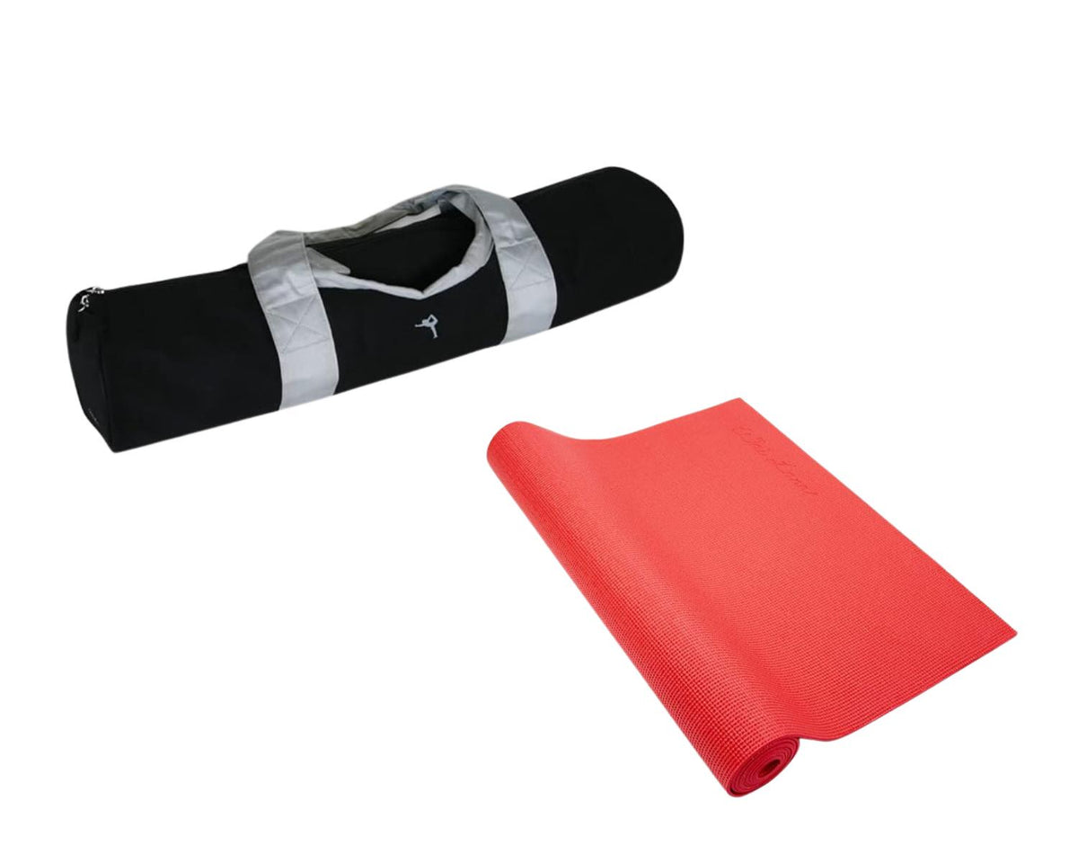 Wai Lana Red Yoga Mat & Yoga Sport Bag Black