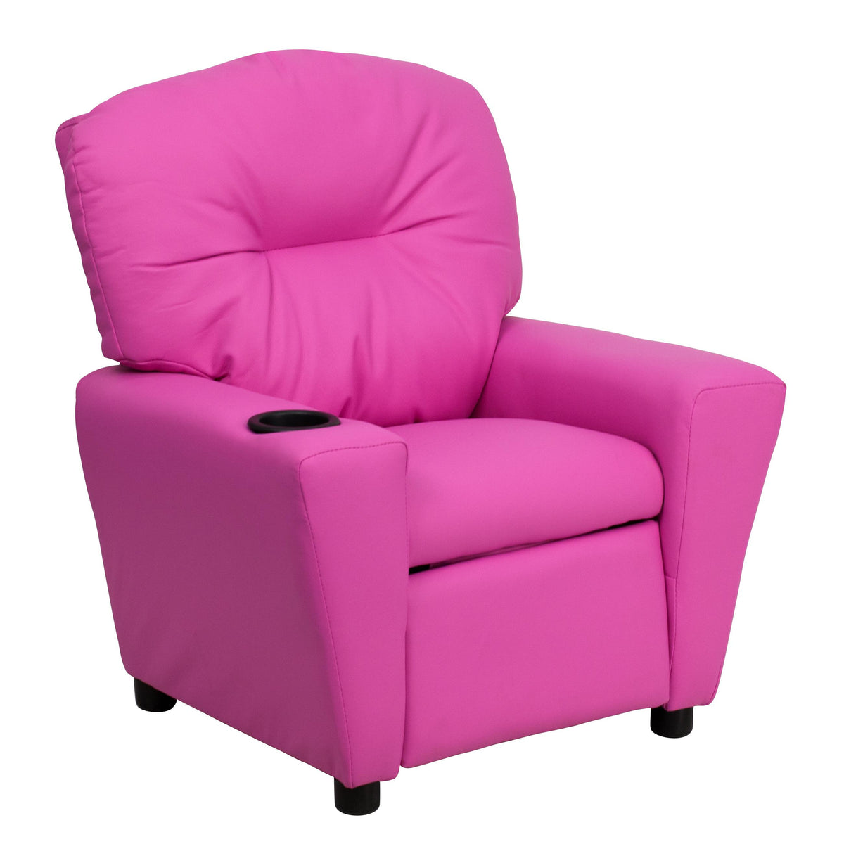 OSC Designs Hot Pink Vinyl Kids Recliner