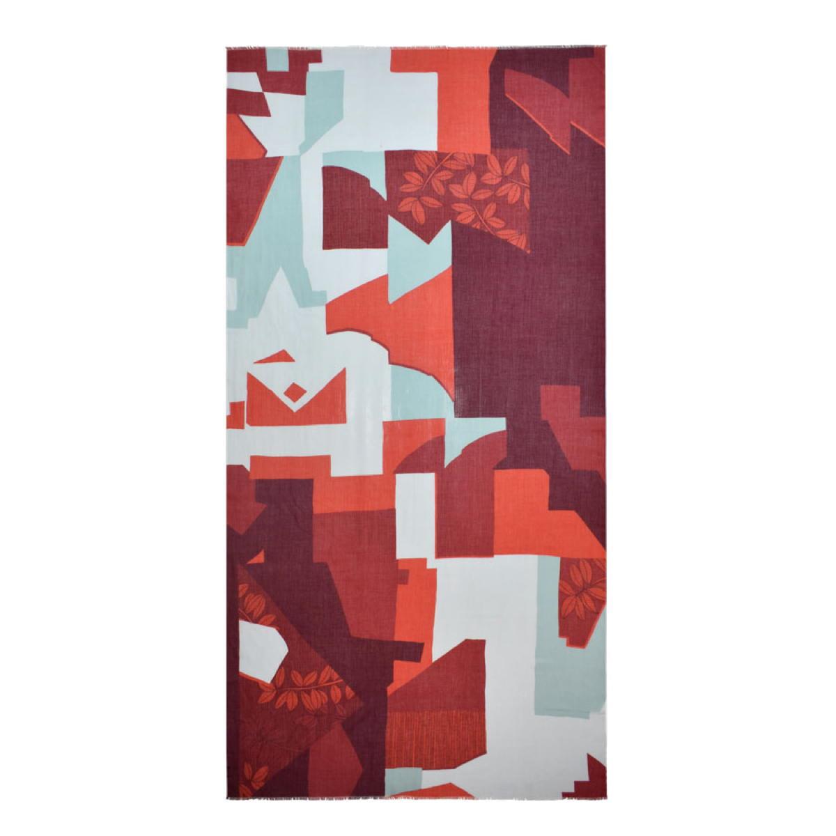 Dupatta Designs Happy Mixed Geo Screen Print Pareo Scarf