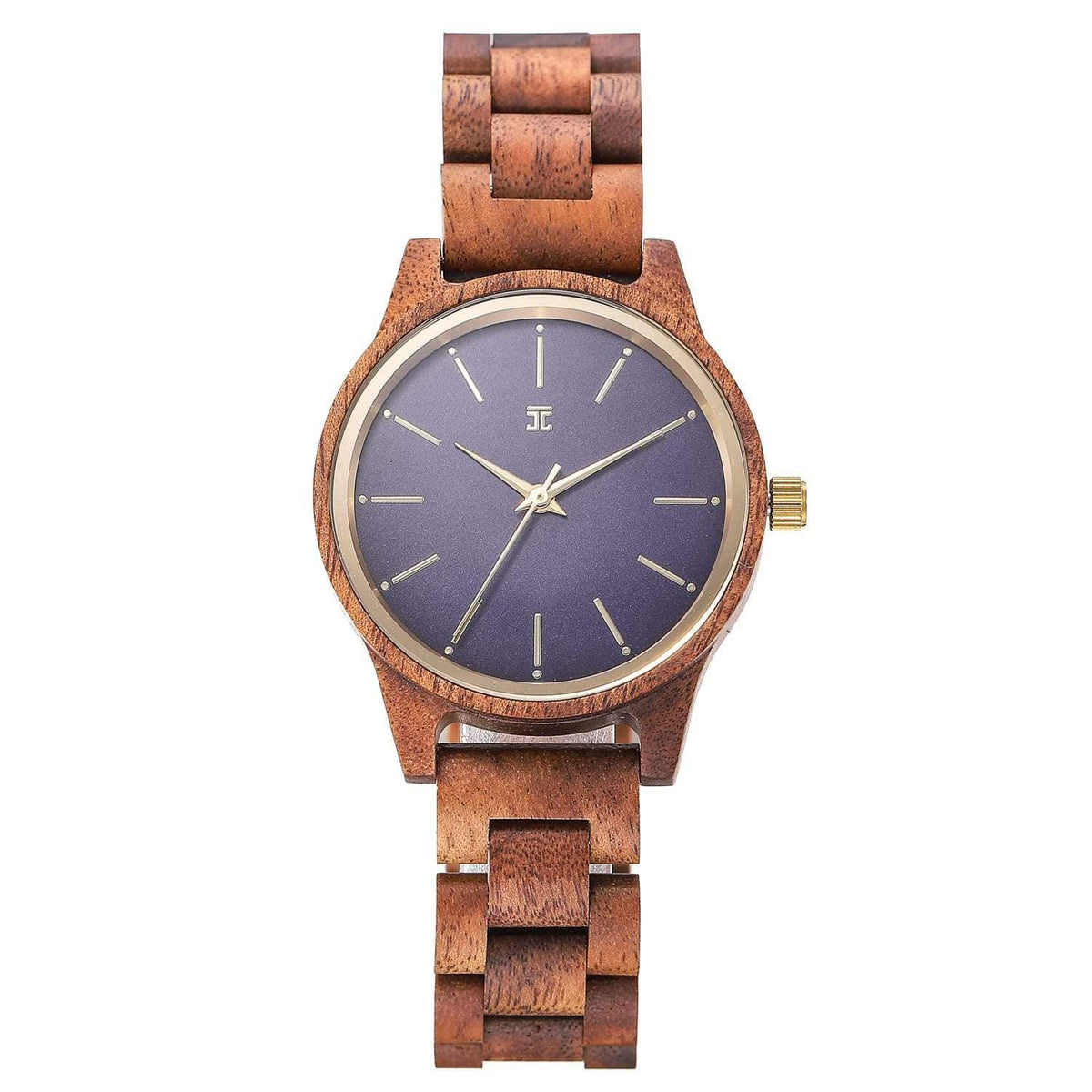Joycoast Blue Sapphire - Walnut Wood Watch Wooden Watch 42mm