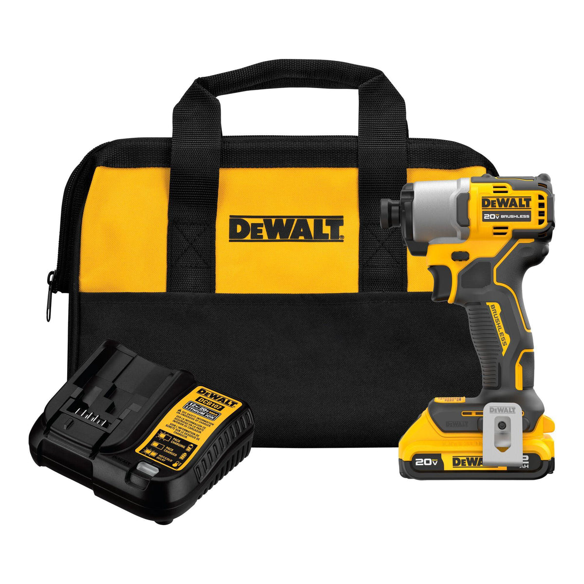 DeWalt 20V MAX XTREME Cordless Brushless 1/4" Impact Driver Kit
