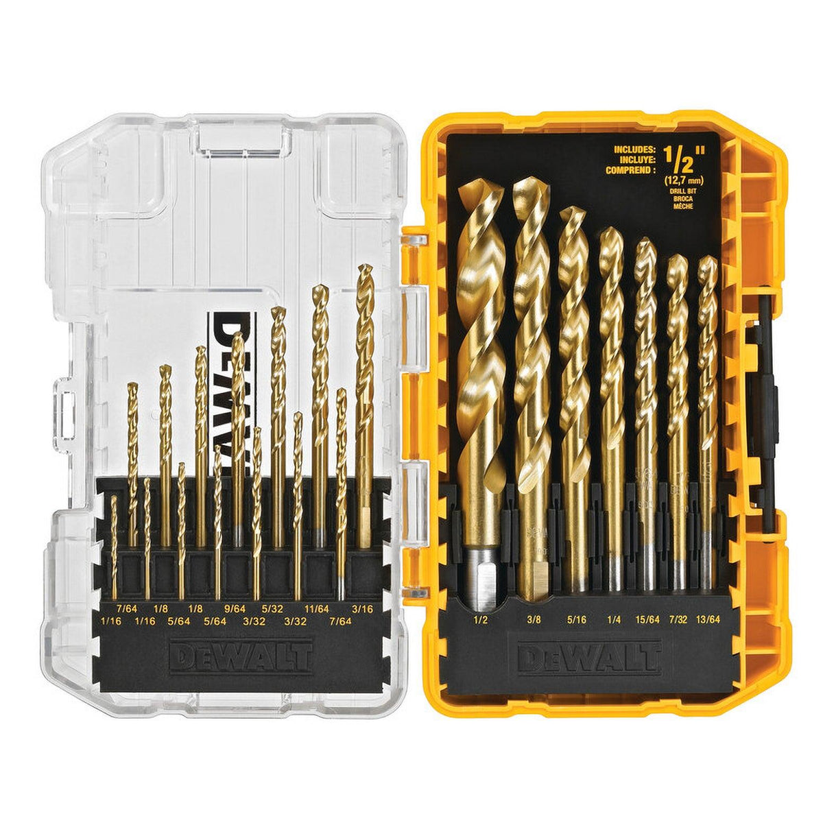 DeWalt 21pc Titanium Nitride Coating Drill Bit Set