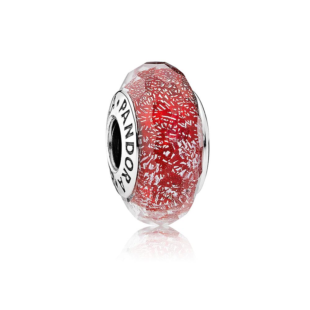 Pandora Red Shimmer Charm