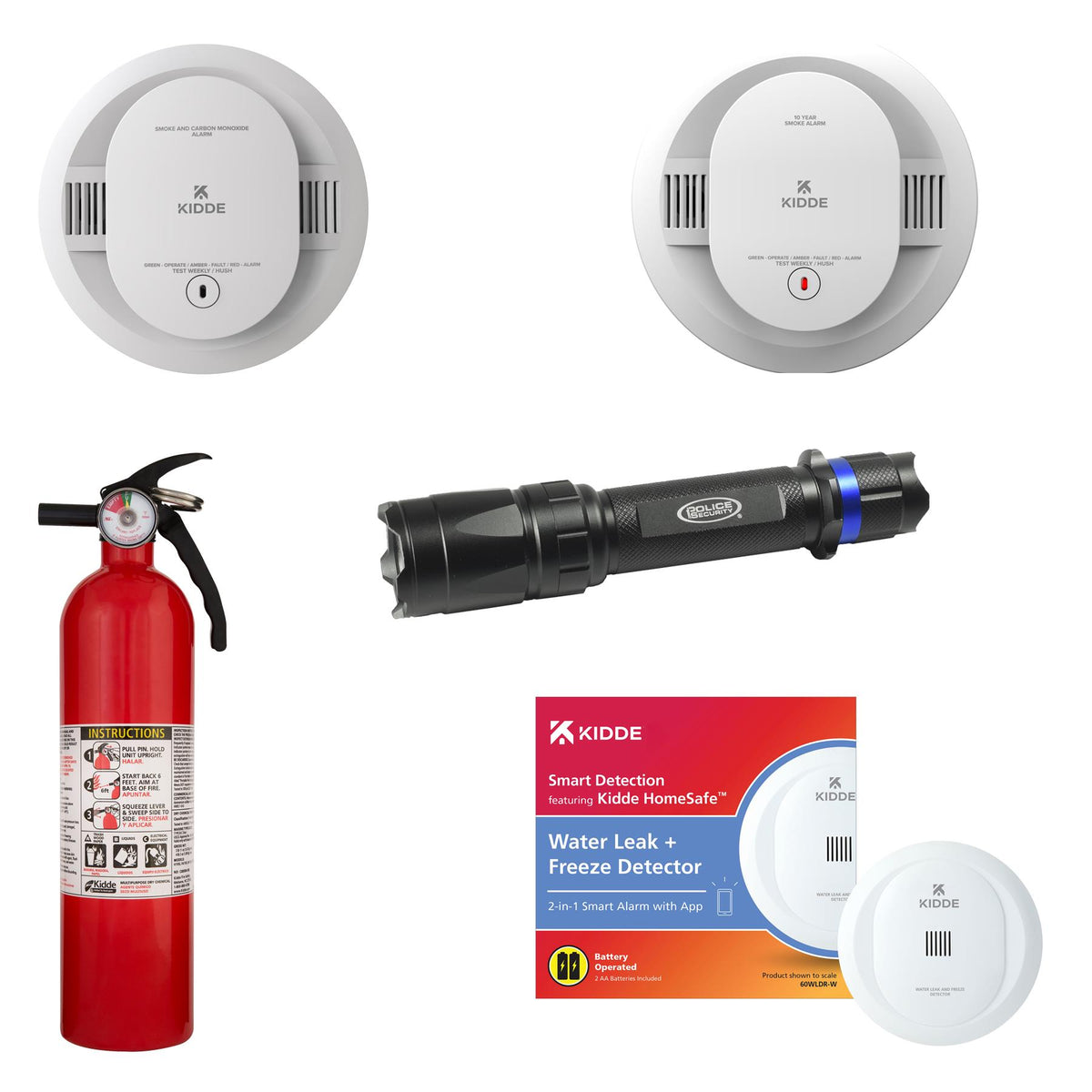 Kidde Safety Total Home Protection Package - Battery Operated