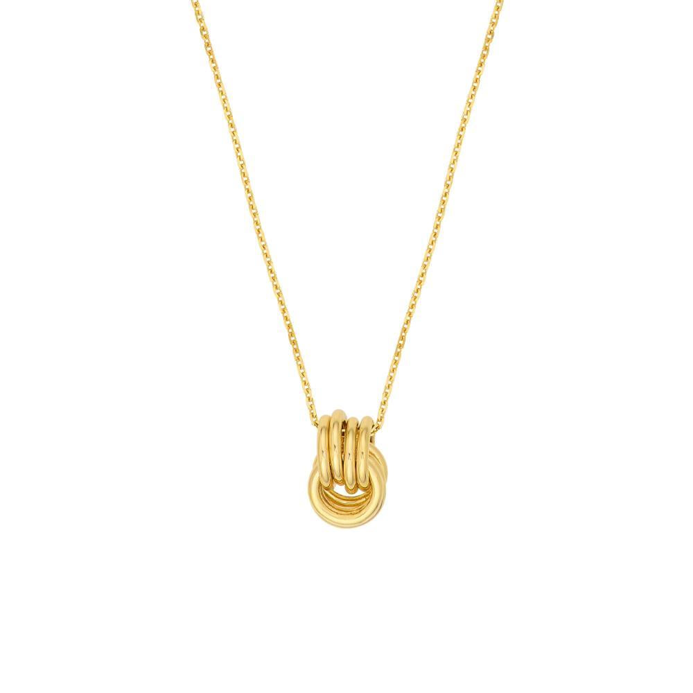 HAWLEY ST Love Knot Pendant Cable 18" Necklace