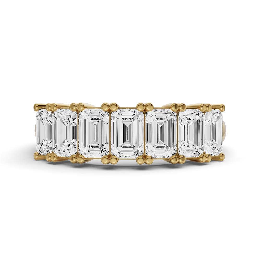 Prestige Boutique Diamonds 1CTW 7 Stone Emerald Lab Diamond Band Size 8