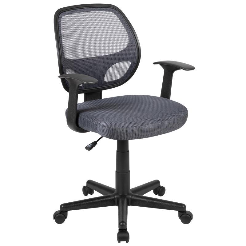 OSC Designs Mid Back Swivel Ergonomic Office Chair: Gray