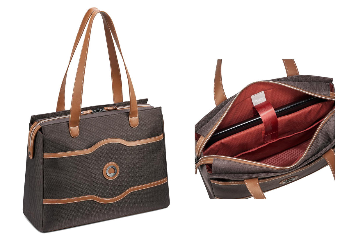 Delsey Luggage Chatalet Air 2.0 Softside Shoulder Bag - Chocolate