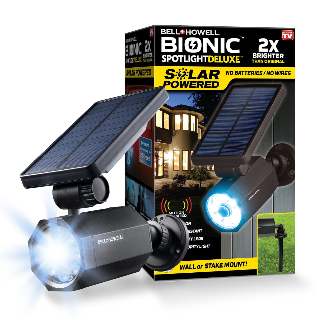 Bell + Howell Bionic Solar Outdoor Motion Sensor Light