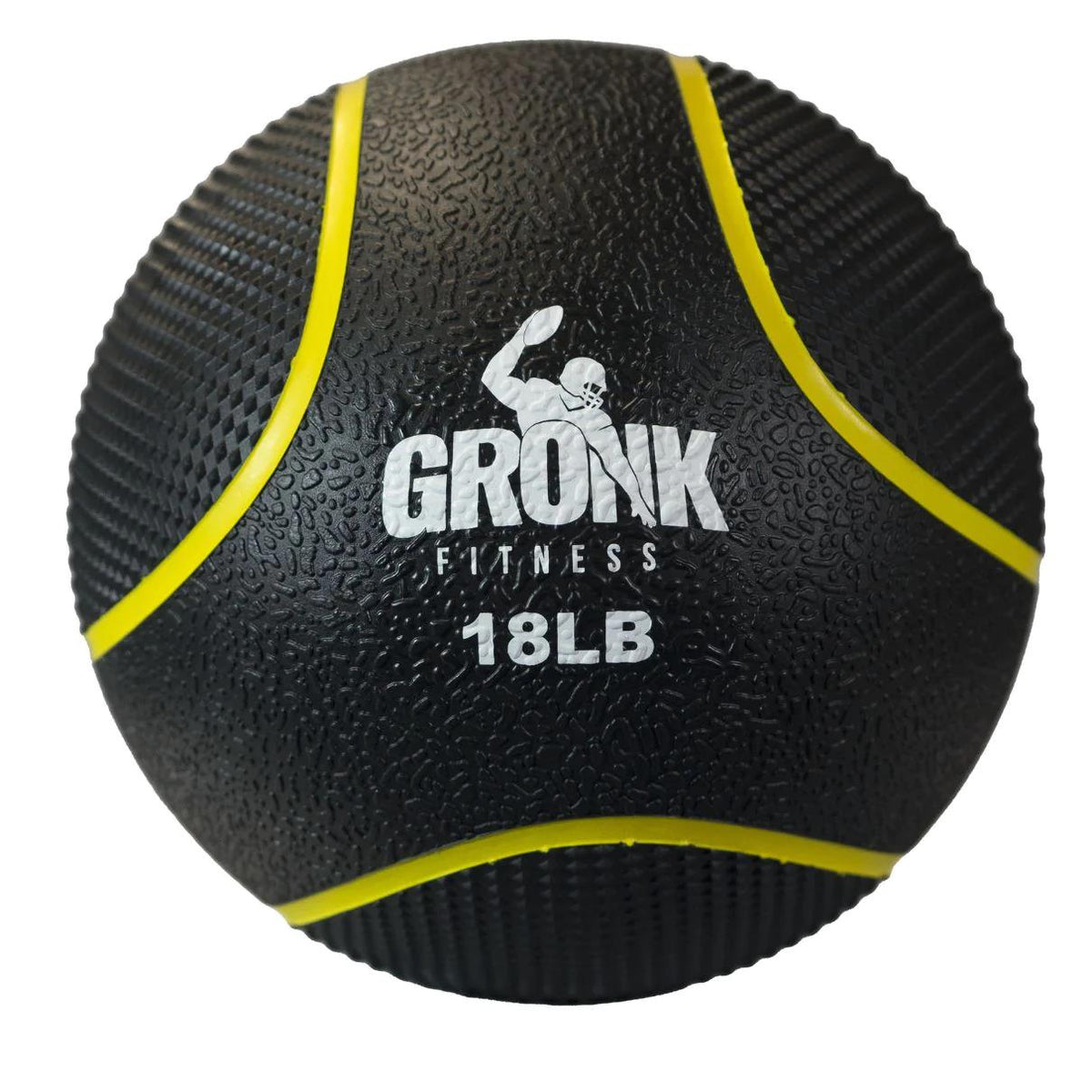Gronk Fitness Medicine Ball 18lb Yellow
