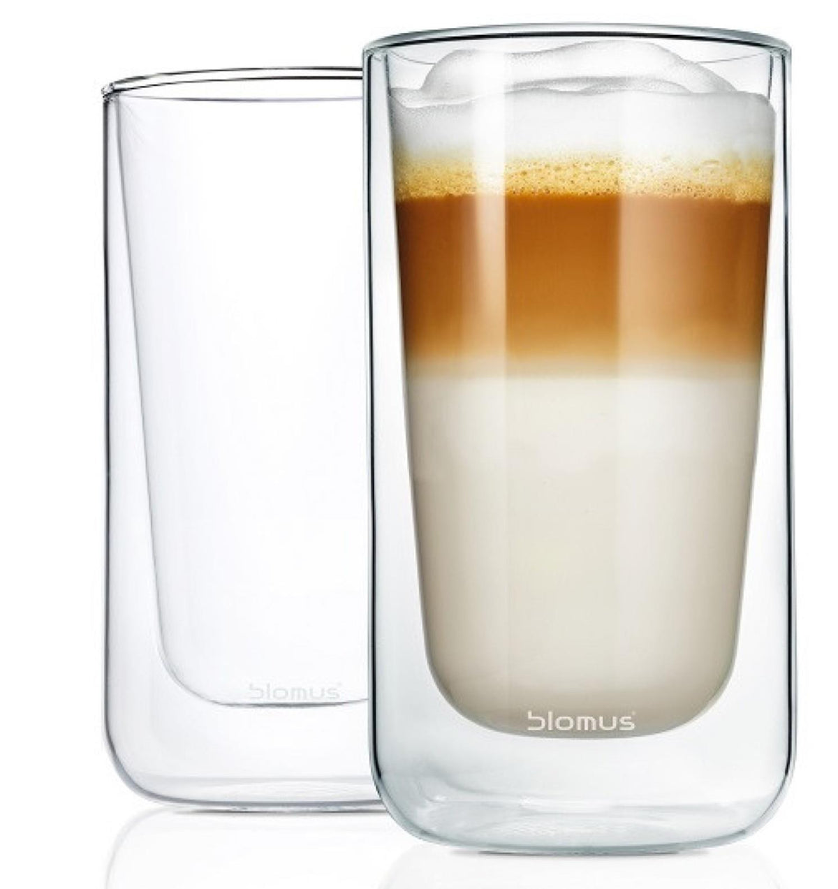 Blomus NERO - Set 2 Insulated Latte Macchiato / Tea Glasses