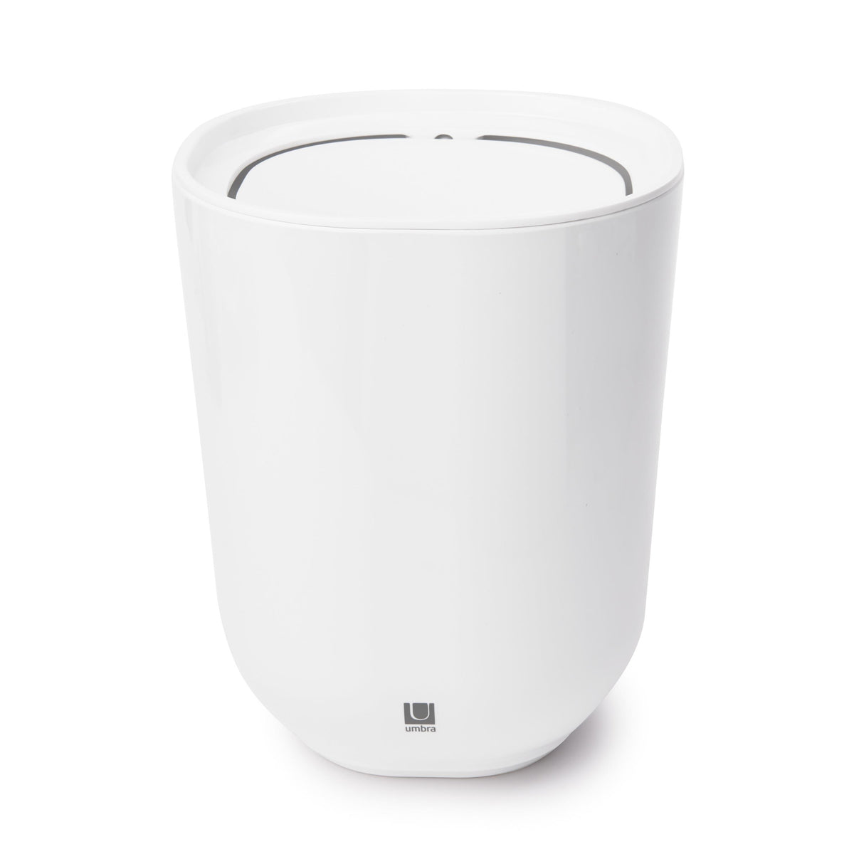 Umbra Step Waste Can w/Lid White