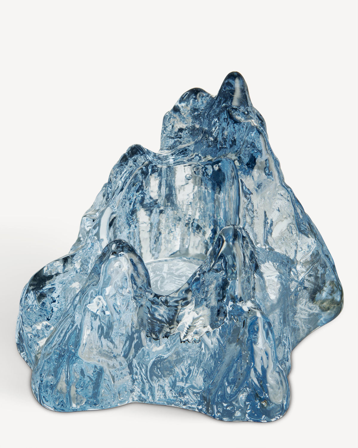 Kosta Boda The Rock Votive Ice Blue